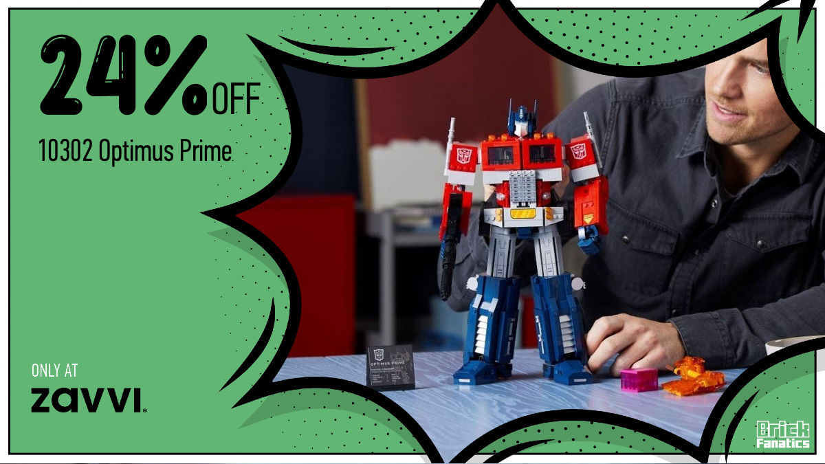 Roll out with massive discount on LEGO Icons 10302 Optimus Prime at Zavvi