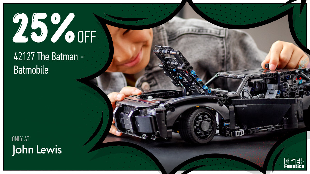 Take to the streets of Gotham with 25% off 42127 The Batman – Batmobile at John Lewis