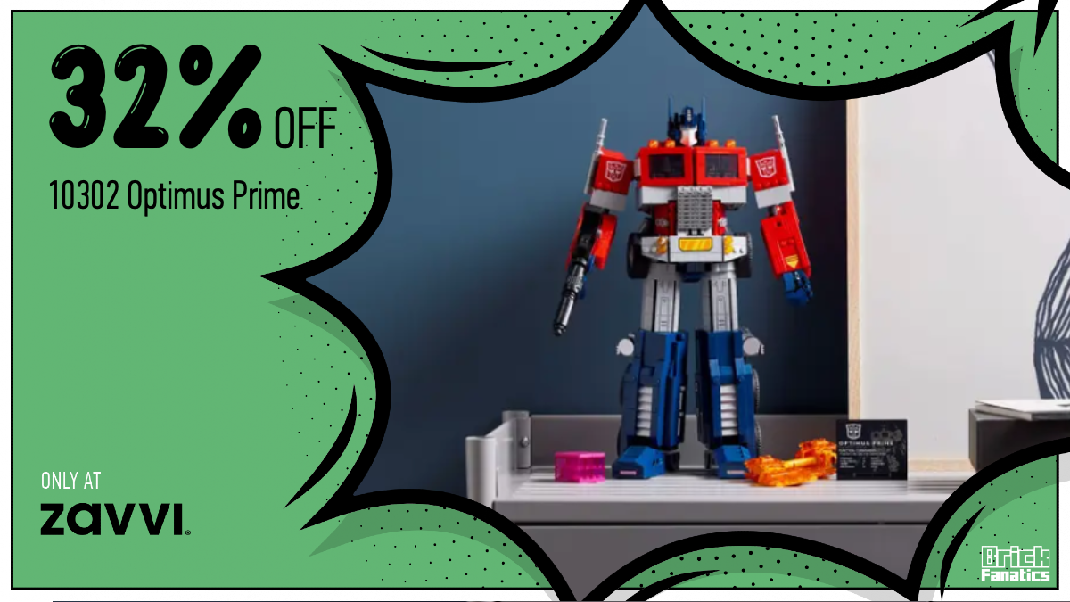 Lowest price yet for LEGO Icons 10302 Optimus Prime at Zavvi