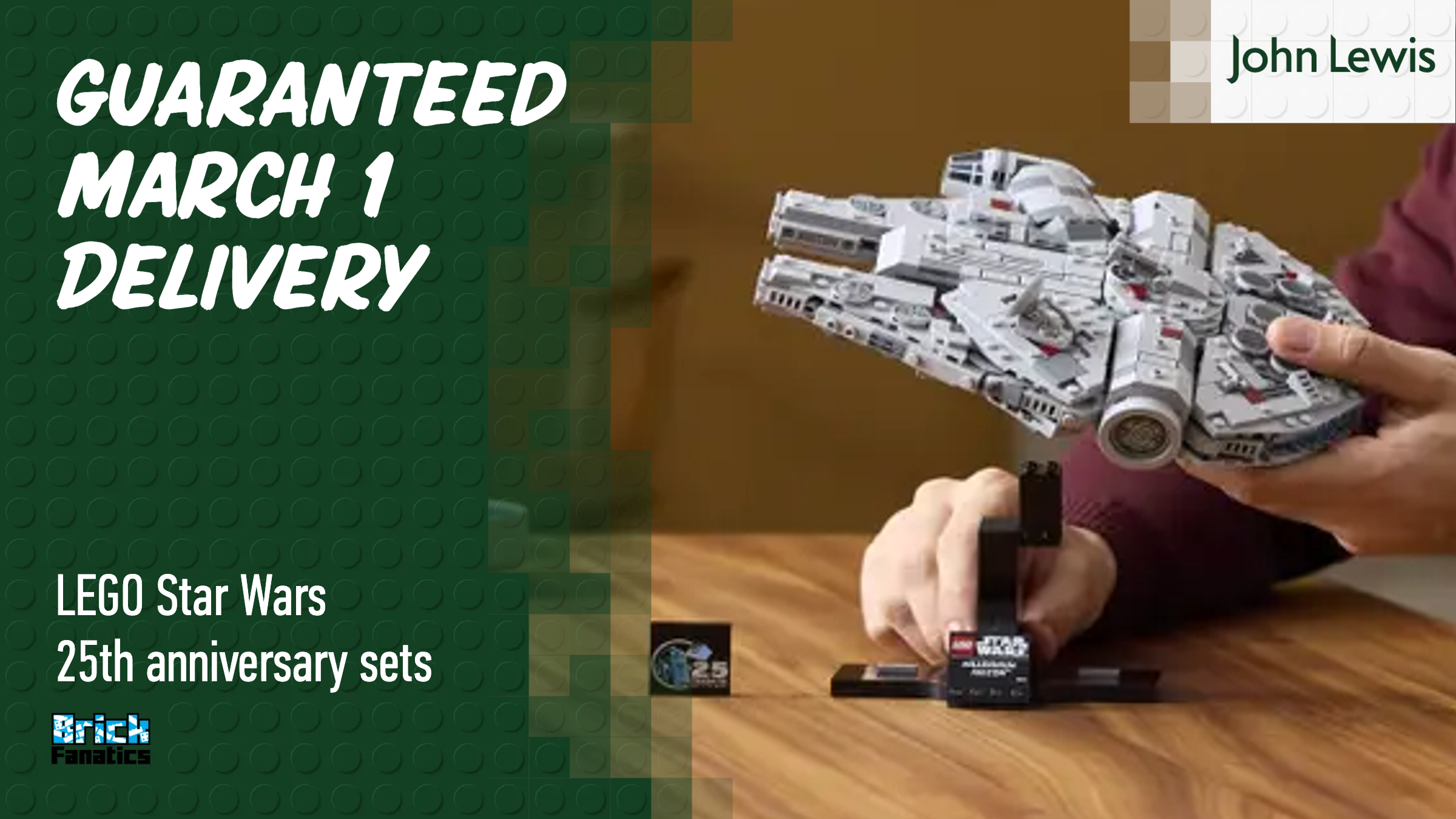 Guaranteed March 1 delivery for LEGO Star Wars 25th anniversary sets