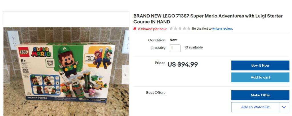 LEGO Super Mario 71387 Adventures with Luigi alternate box