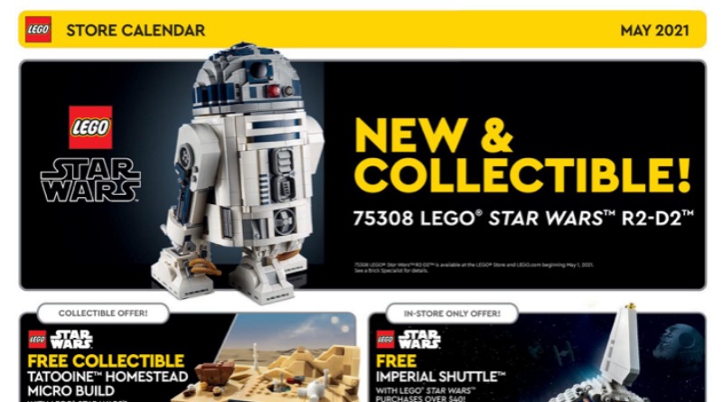 LEGO Store calendar reveals new sets and deals for May 2021