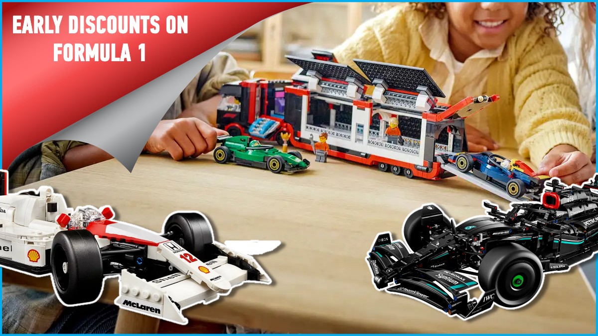 First deals on LEGO Formula 1 sets across Speed Champions, Technic, and more