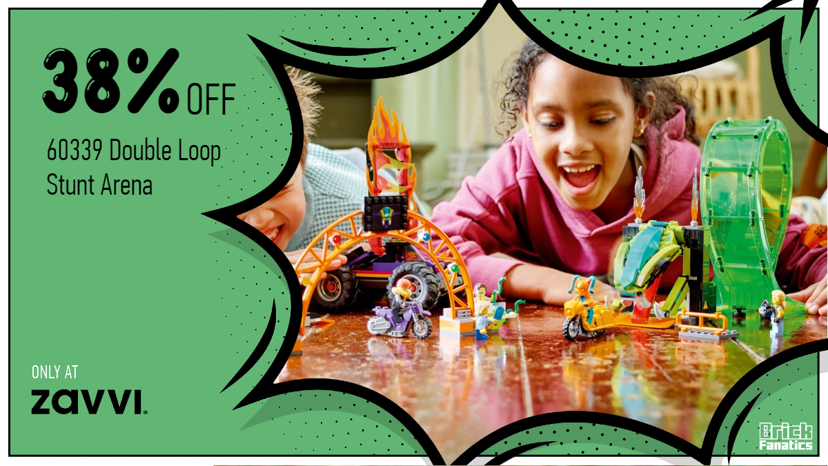 Massive 38% off LEGO City 60339 Double Loop Stunt Arena at Zavvi