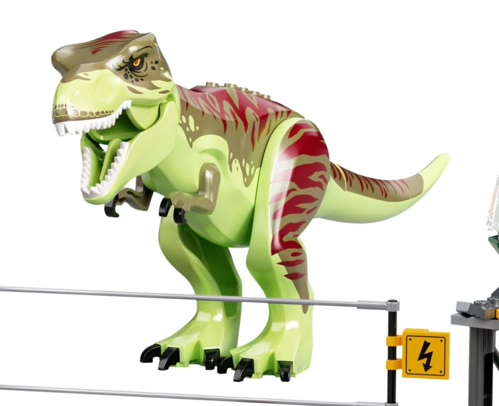 76944 LEGO Jurassic World T. rex Dinosaur Breakout dinosaur 1 1024x835