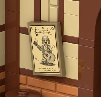 LEGO BrickLink Series 9 Sleepy Dragon Inn sticker