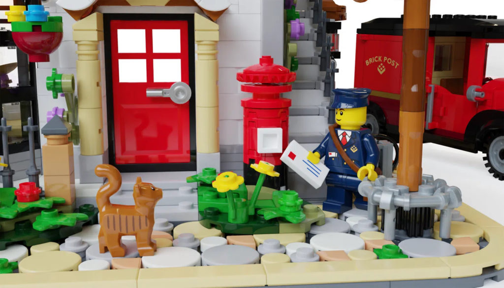 LEGO Ideas post office close up