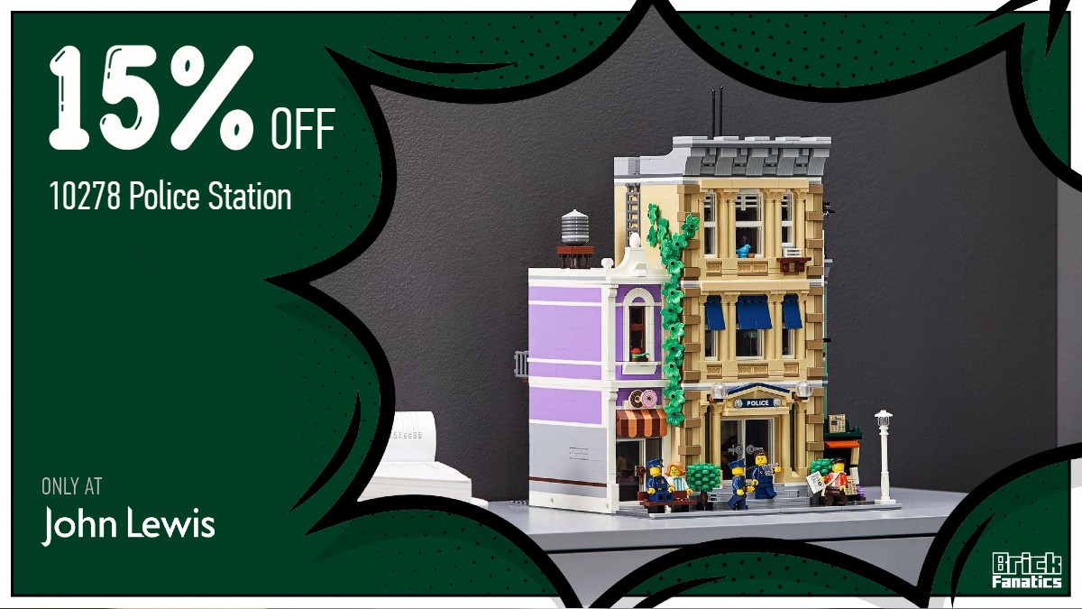 Save £25+ on LEGO Icons 10278 Police Station at John Lewis