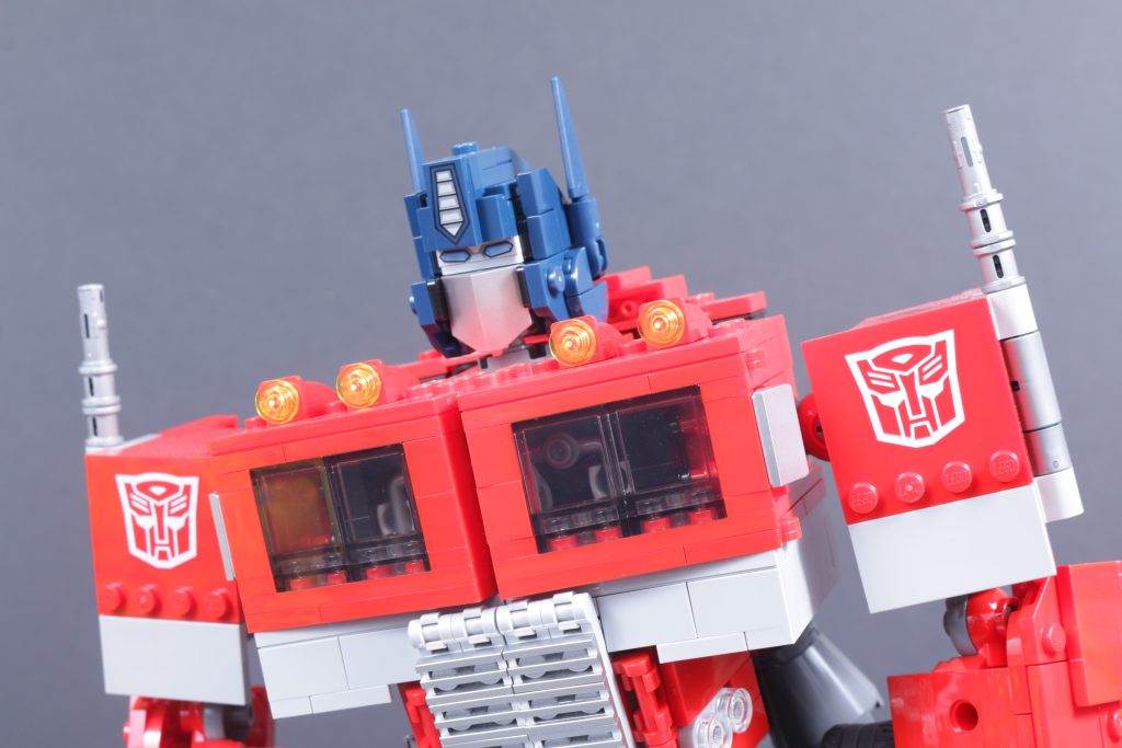 LEGO Icons Transformers 10358 Soundwave 10302 Optimus Prime comparison 15 1024x683