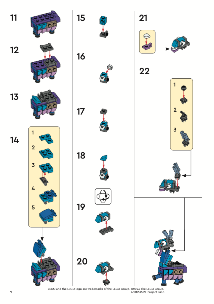 LEGO Fortnite Loot Llama building instructions 2 722x1024