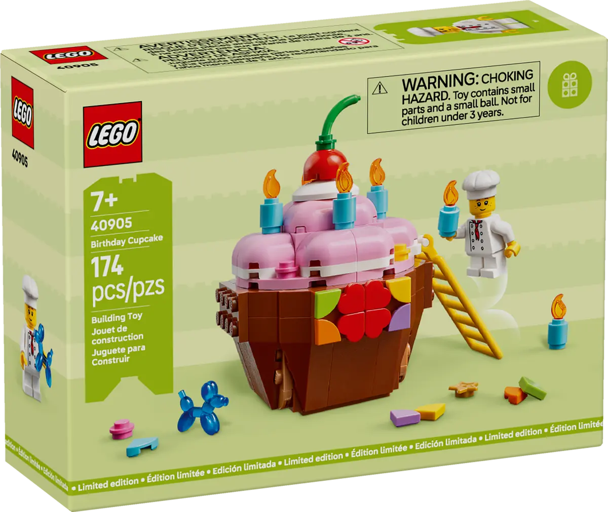 LEGO 40905 Birthday Cupcake box front
