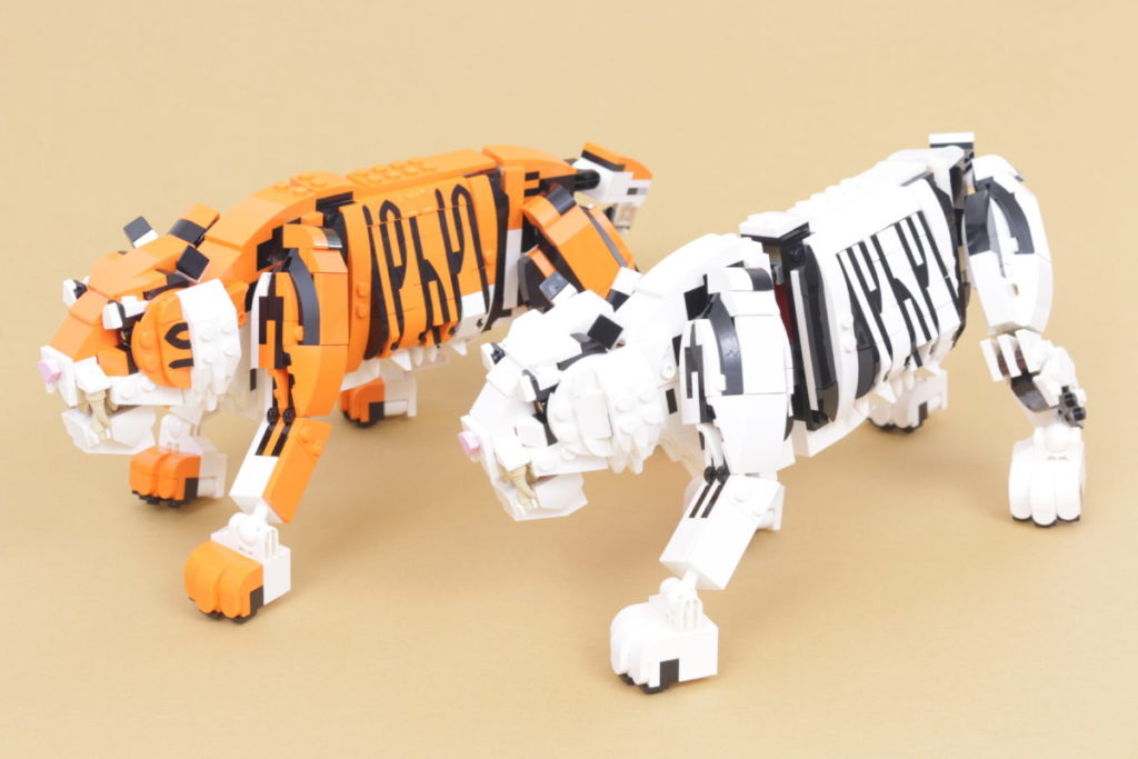 How to recolour LEGO Creator 3 in 1 31129 Majestic Tiger white 21 1024x683