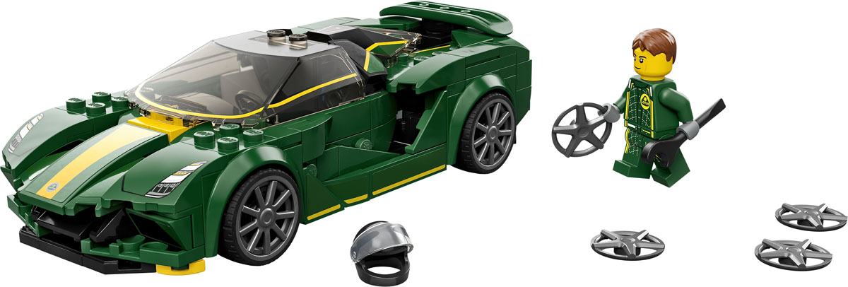 LEGO Speed Champions 76907 LOTUS EVIJA contents