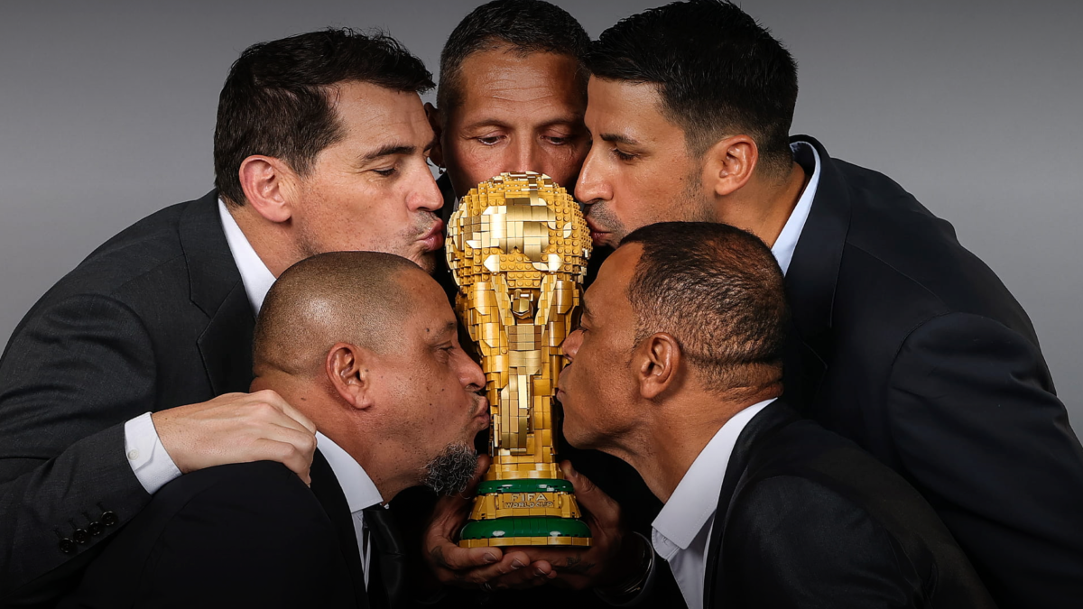 LEGO Editions World Cup Trophy draws the attention of football legends