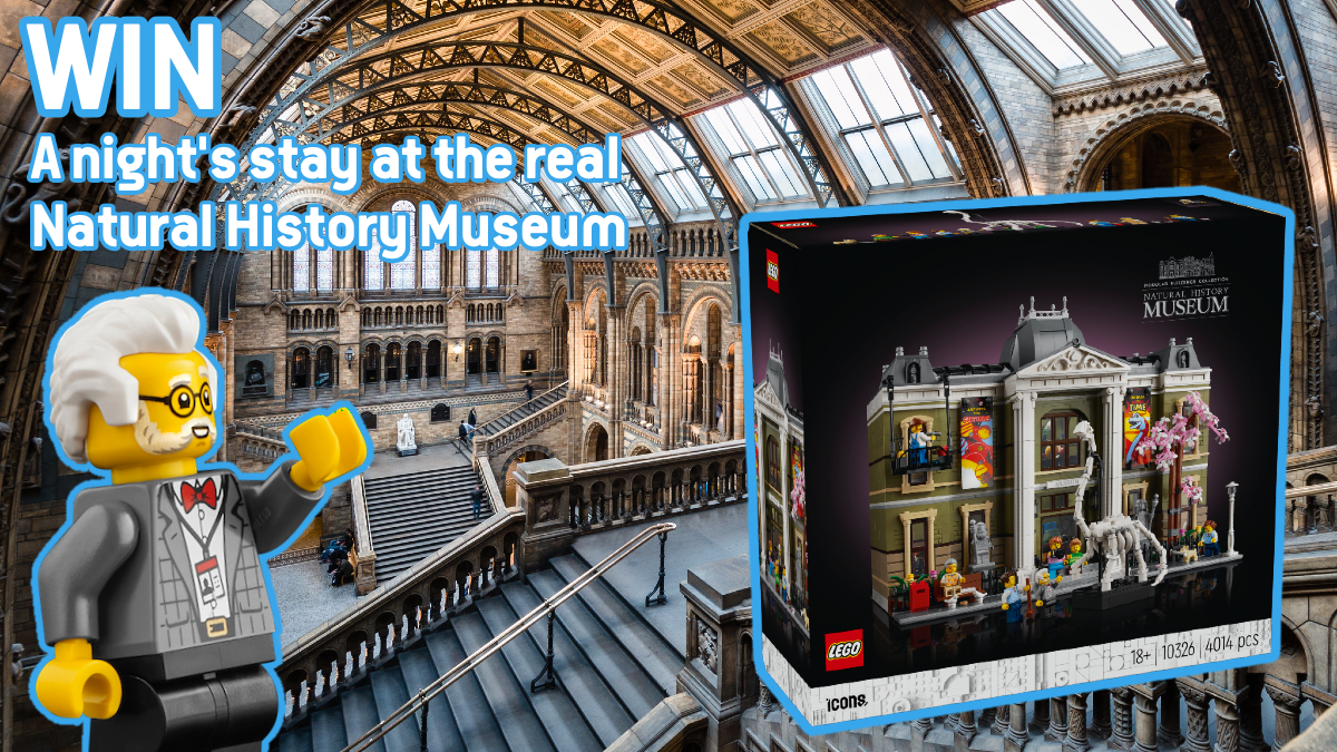 Win a night’s stay at the Natural History Museum with Brick Fanatics