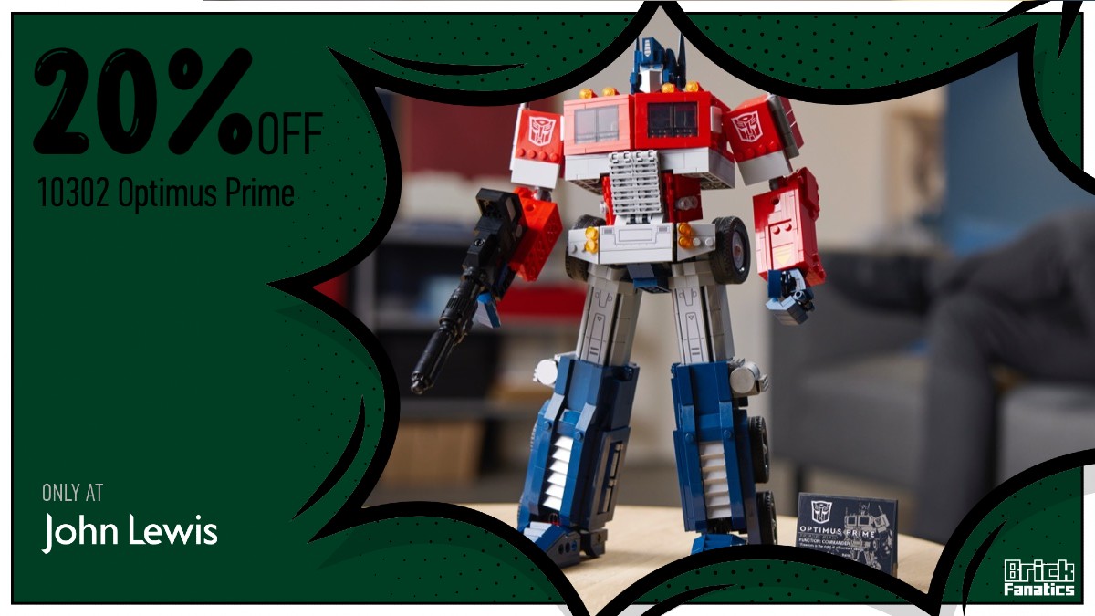 Gear up for an impressive 20% off LEGO Icons 10302 Optimus Prime