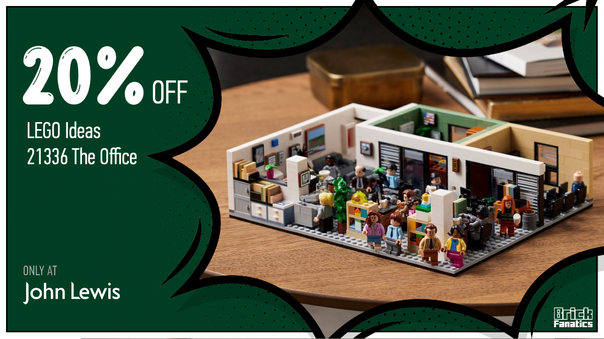 Build an American workplace with 20% off LEGO Ideas 21336 The Office