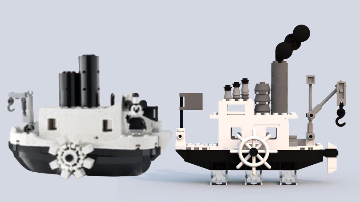 Mini Steamboat Willie GWP looks like a LEGO Ideas project