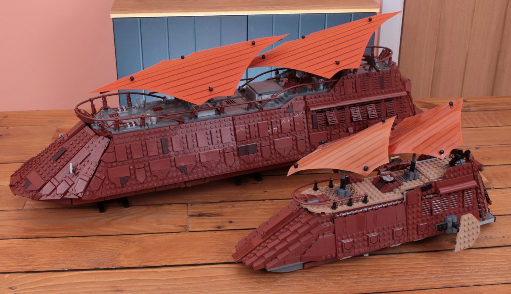 LEGO Star Wars 75397 Jabbas Sail Barge 75020 Jabbas Sail Barge comparison 1024x589