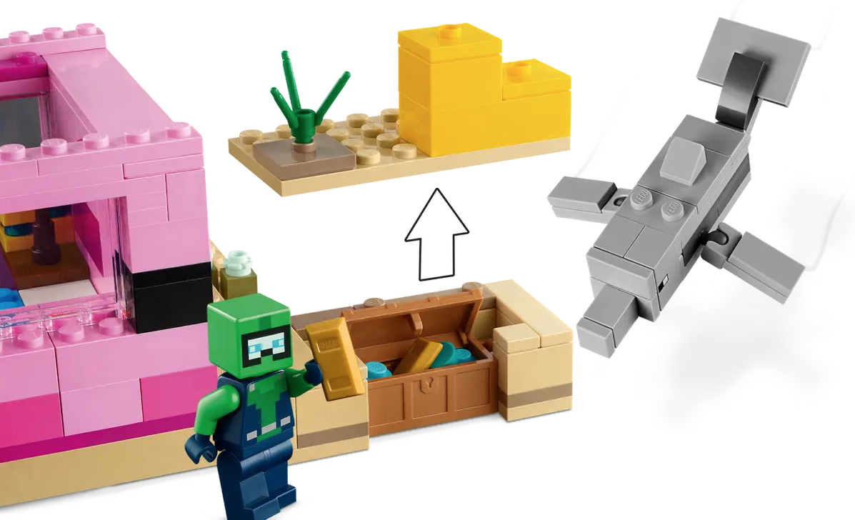 LEGO Minecraft 21247 The Axolotl House 4