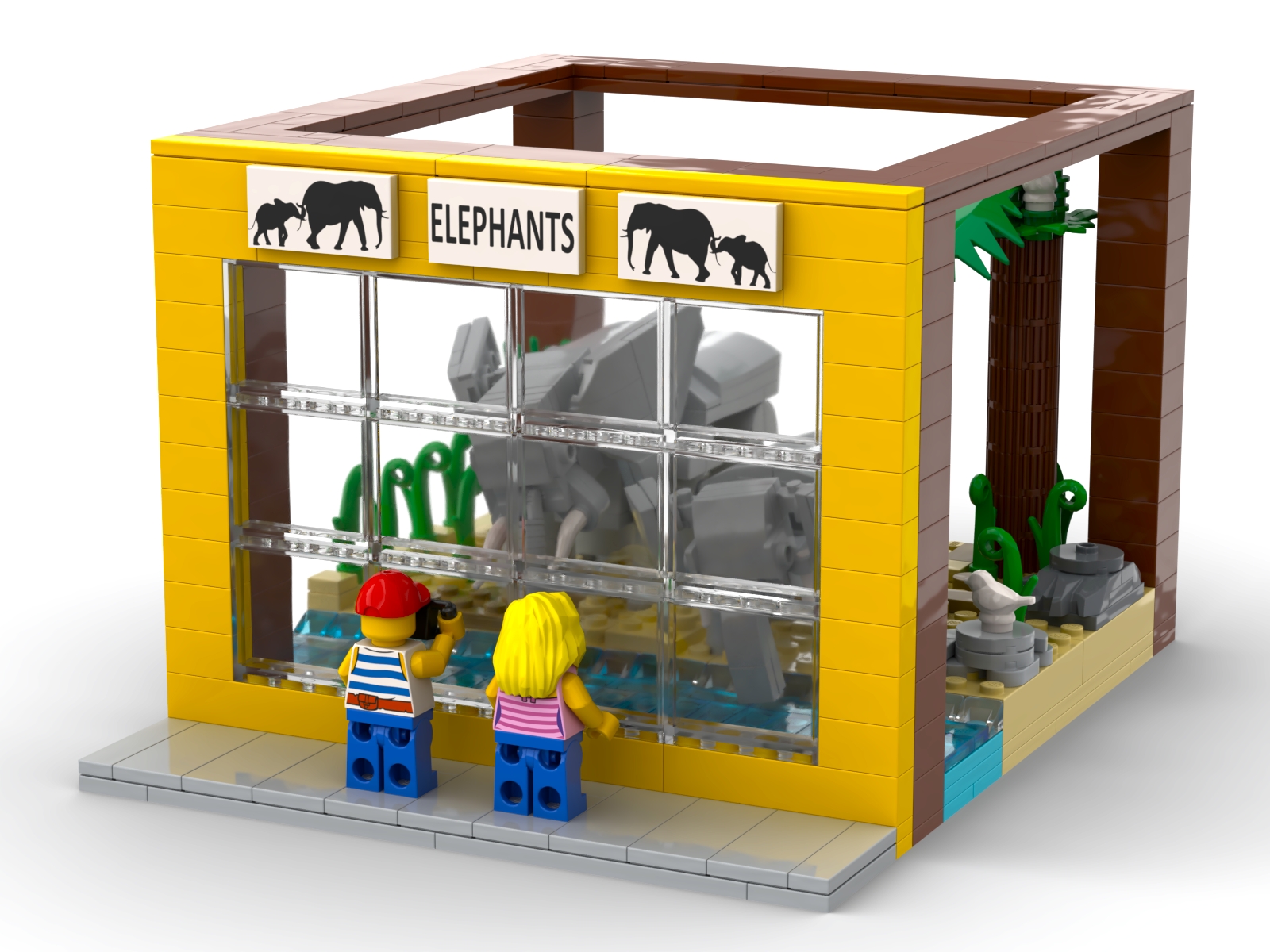 lego bricklink series 2 elephants at the zoo klammi