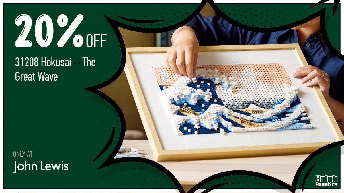 Don't miss out: 20% discount on LEGO Art 31208 Hokusai – The Great Wave