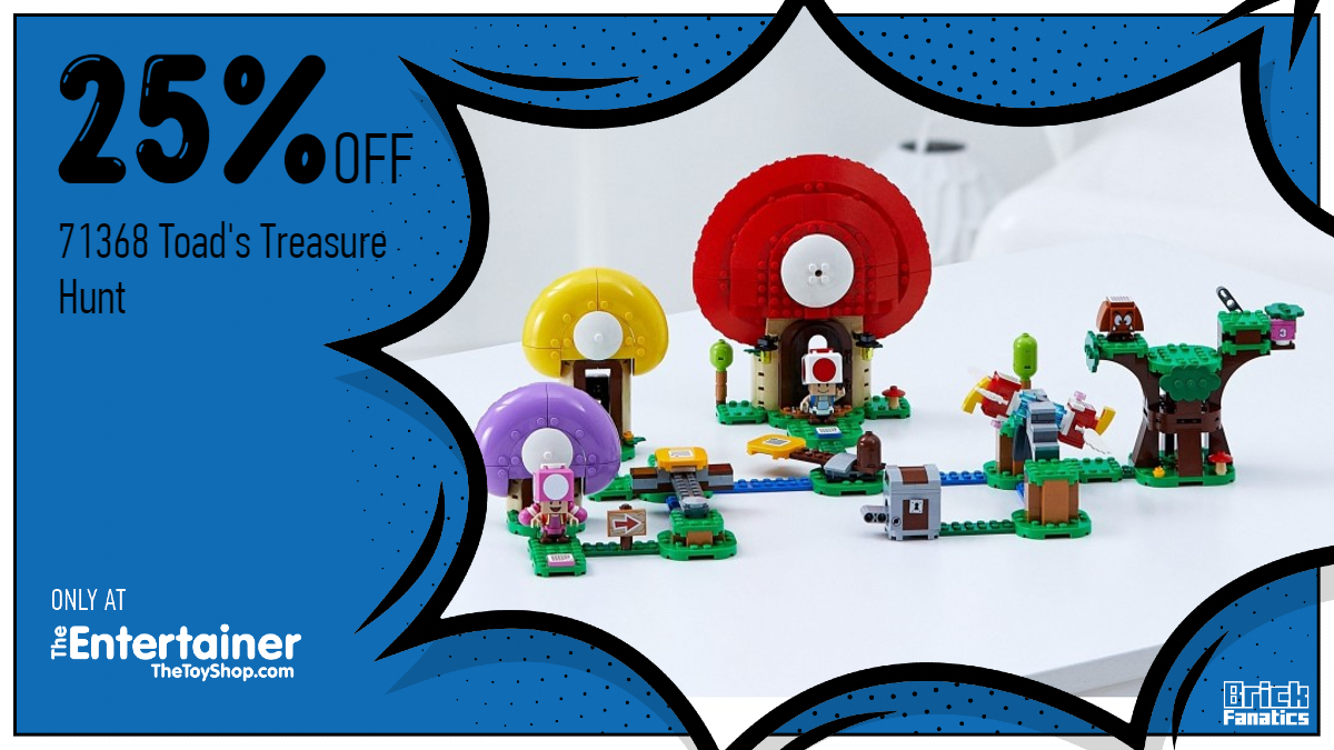Level up with 25% off LEGO Super Mario 71368 Toad's Treasure Hunt