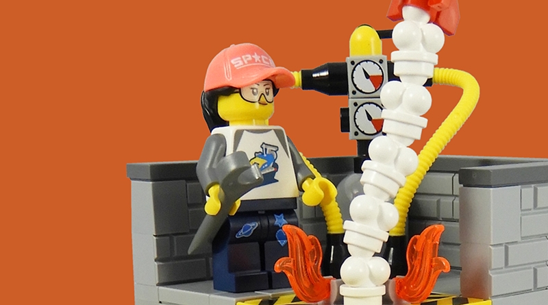 LEGO Collectible Minifigures Series 20 vignettes: Space Fan