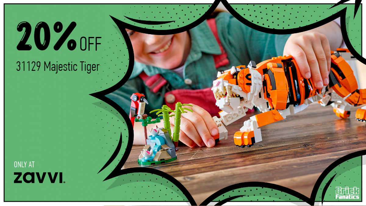 Grrr-eat deal to be had at Zavvi with LEGO Creator 3-in-1 31129 Majestic Tiger