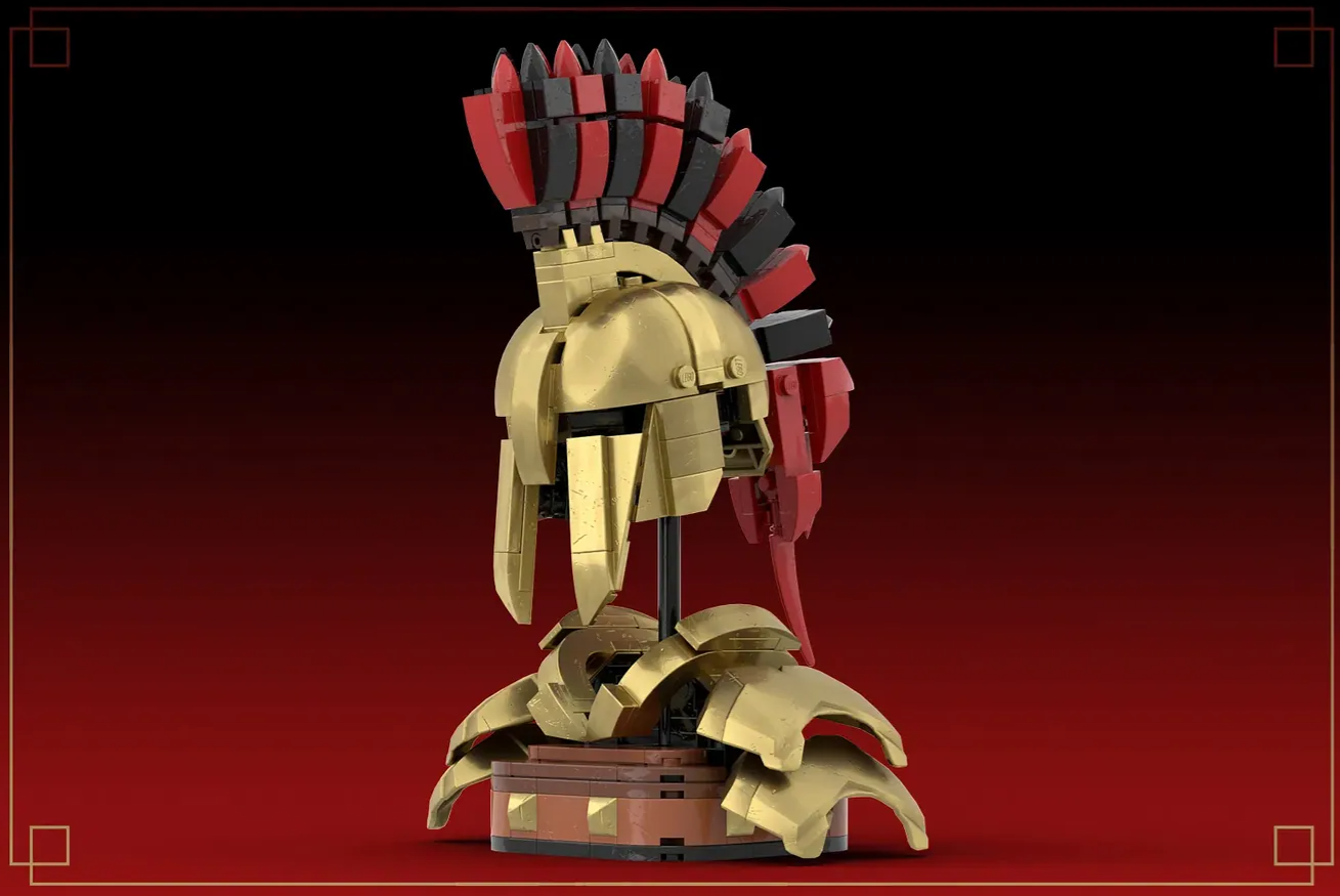 lego ideas spartan helmet of leonidas 1