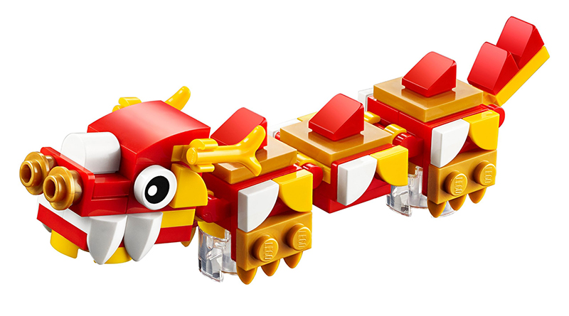 January LEGO monthly mini build celebrates Chinese New Year