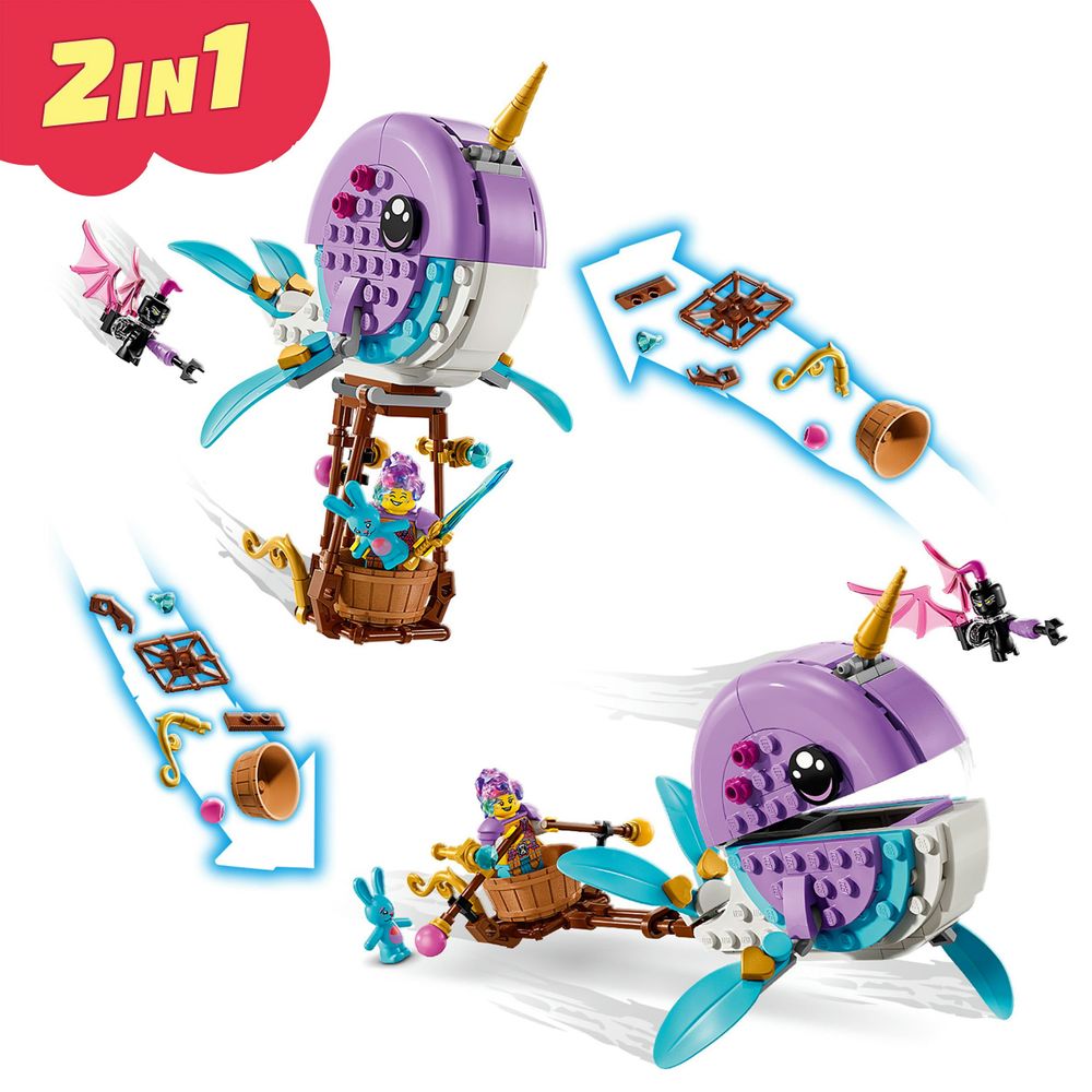LEGO DREAMZzz 71472 Izzies Narwhal Hot Air Balloon 2