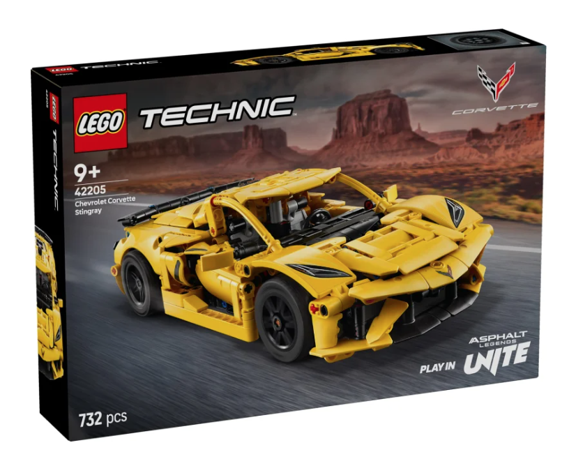 LEGO Technic 42205 Chevrolet Corvette Stingray box front
