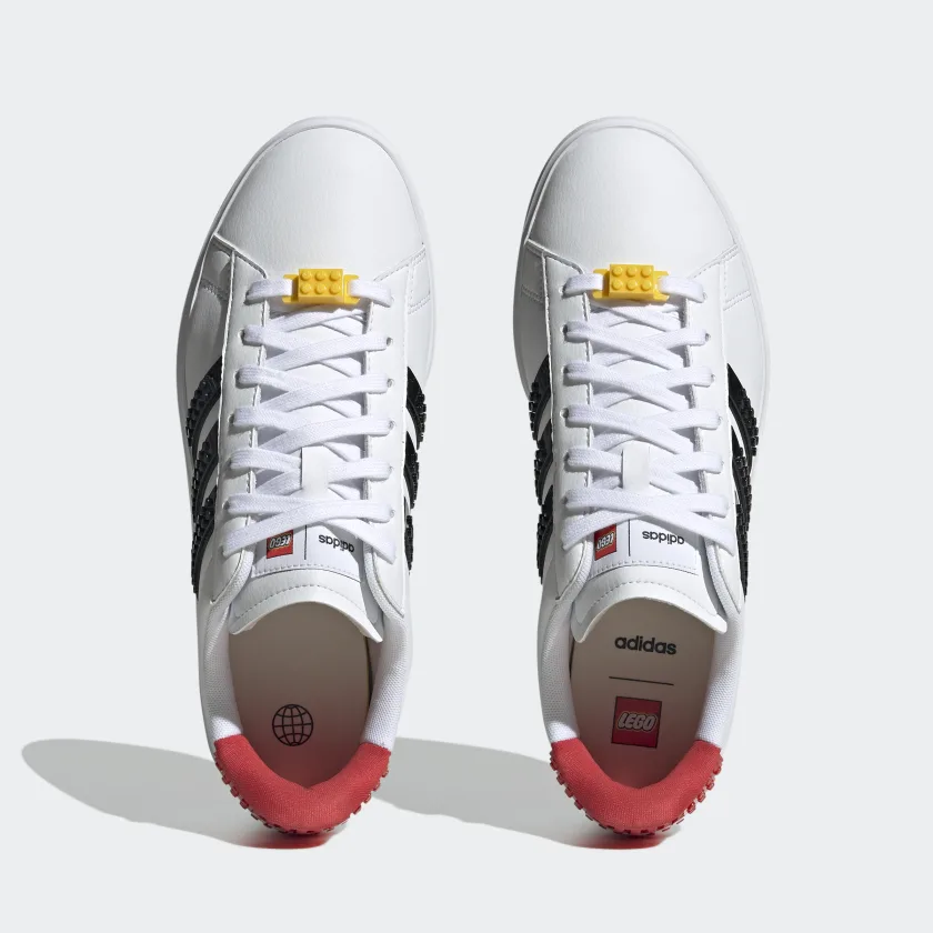 LEGO adidas trainers red