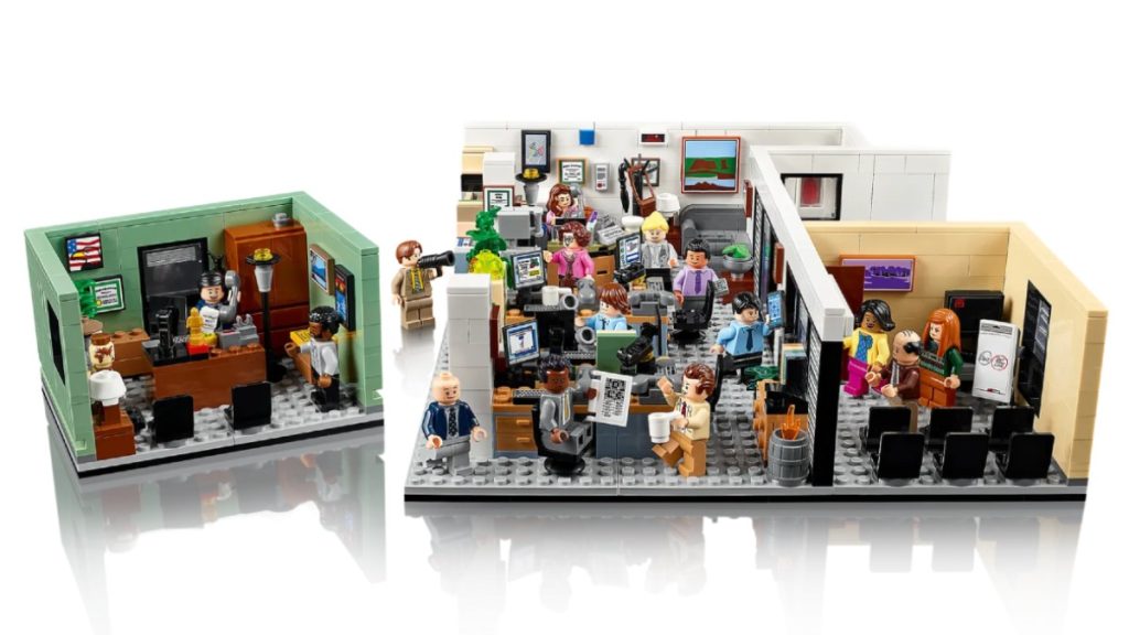 LEGO Ideas 21336 the office contents shot featured 1024x576