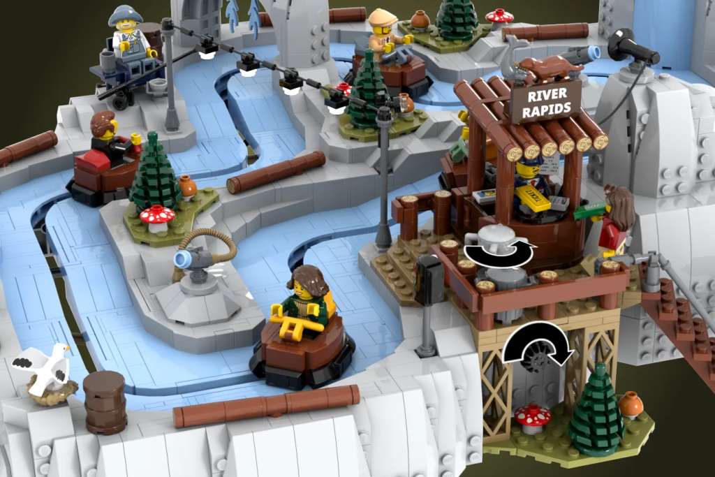 LEGO Ideas Working River Rapids Ride Fairground Rafting Coaster 9 1024x683