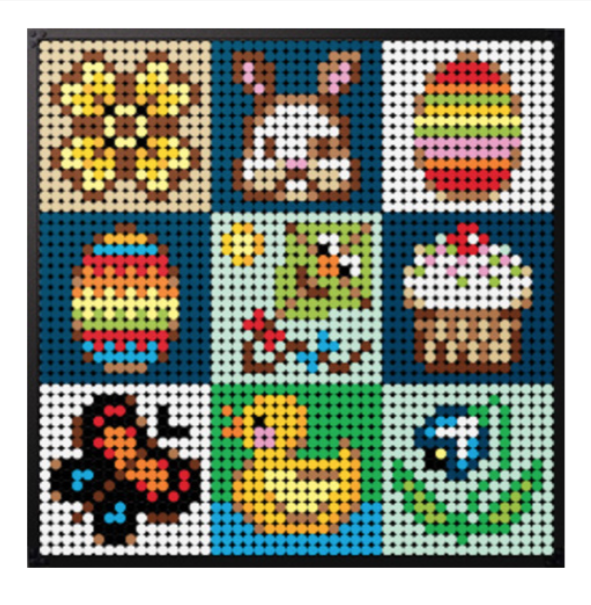 LEGO VIP Easter inspired rebuilds reward