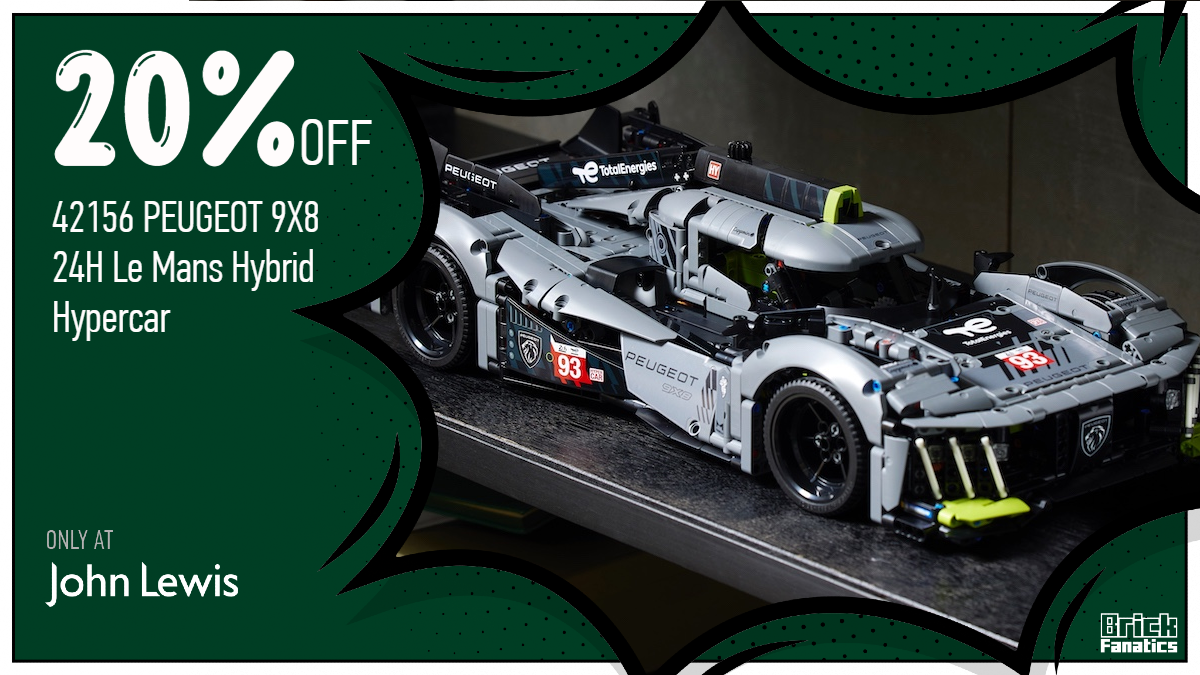 20% off 42156 PEUGEOT 9X8 24H Le Mans Hybrid Hypercar 