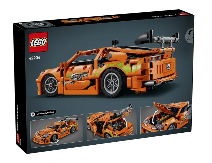 LEGO Technic 42204 Fast Furious Toyota Supra MK4 box back