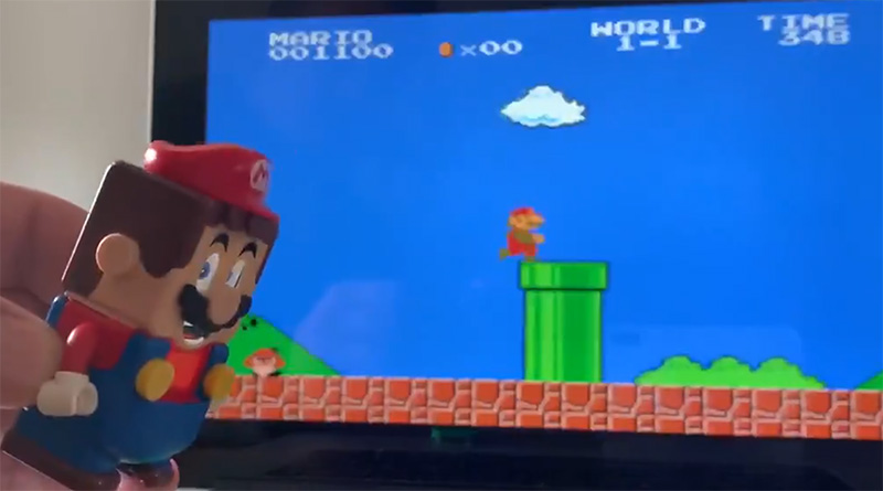 Fan turns LEGO Mario into Super Mario controller