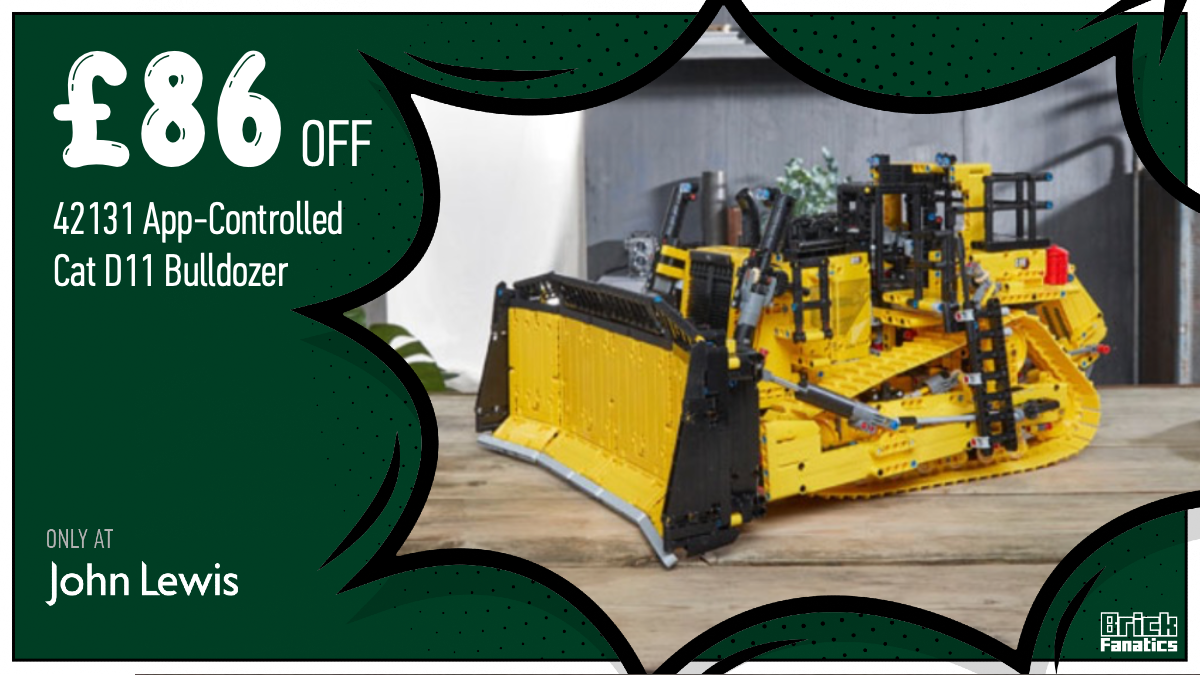 Save £86 on LEGO Technic 42131 App-Controlled Cat D11 Bulldozer