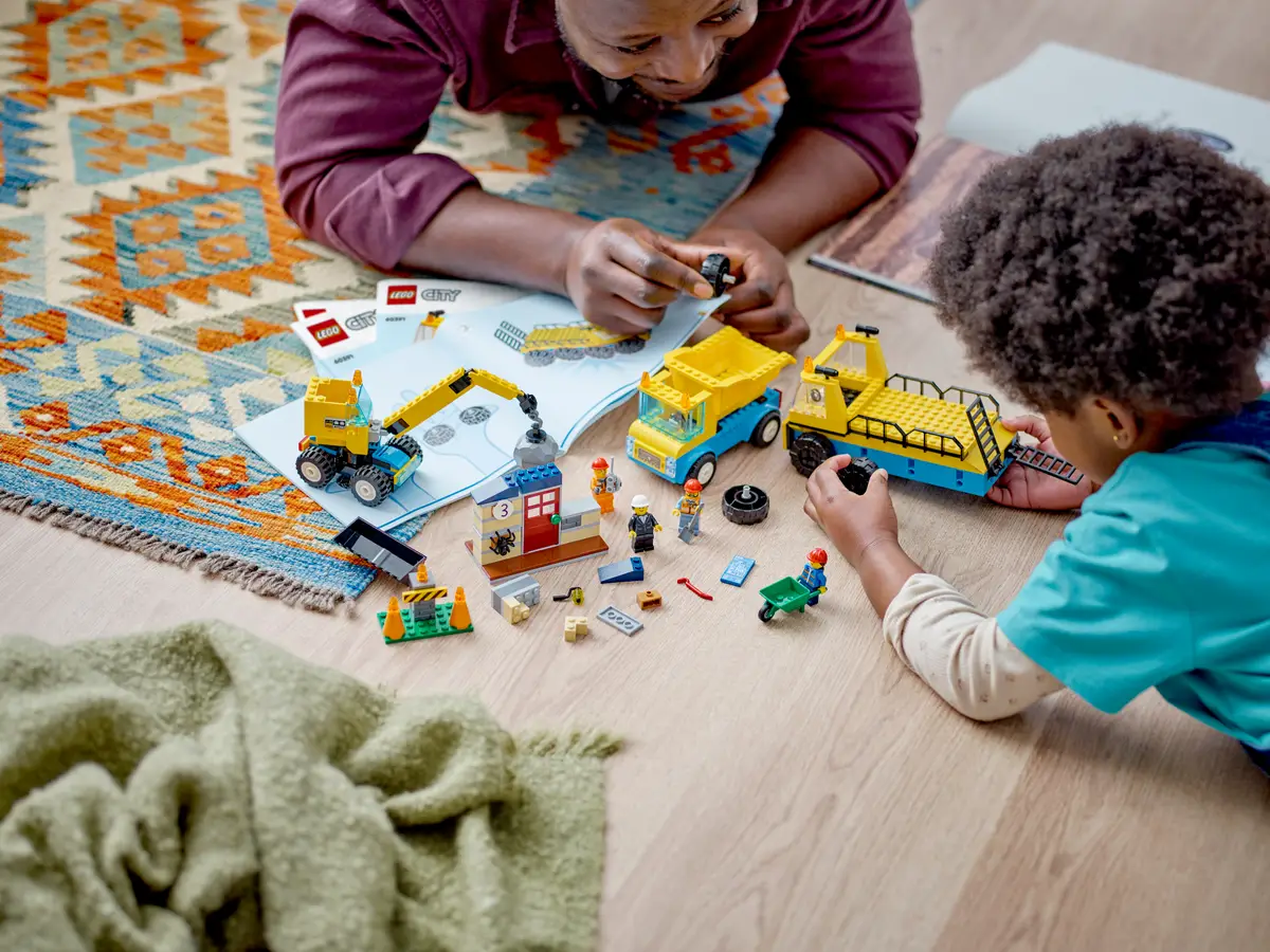 LEGO City 60391 Construction Trucks and Wrecking Ball Crane 5