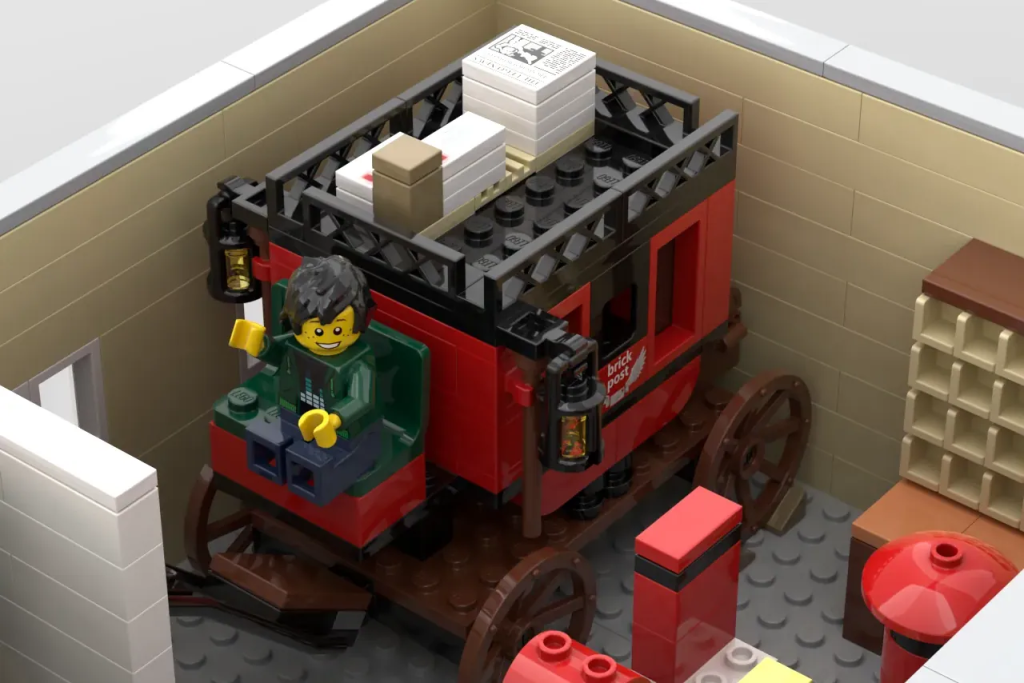 LEGO Ideas Modular Post Office in Neoclassical Style 6 1024x683