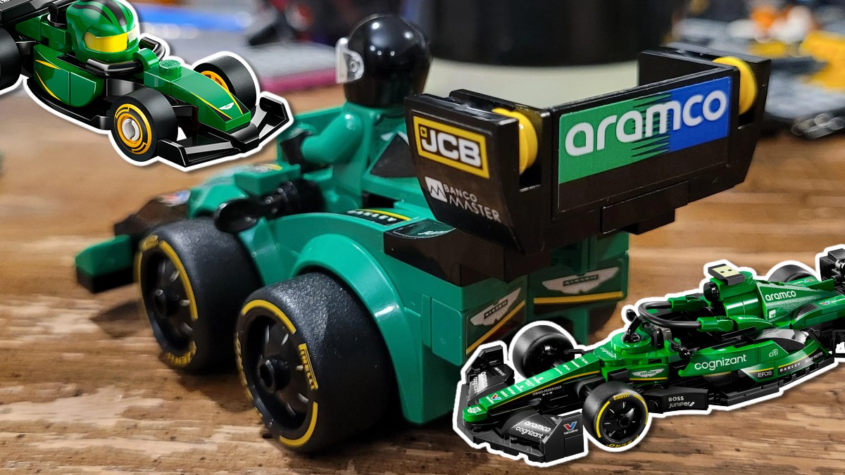 LEGO City soapbox piece and Speed Champions mix seamlessly