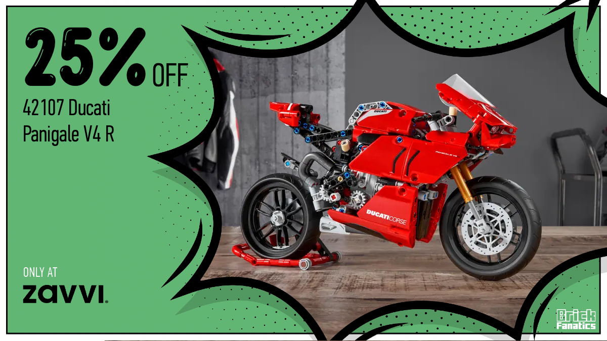 Gear up for a massive 25% off LEGO Technic 42107 Ducati Panigale V4 R