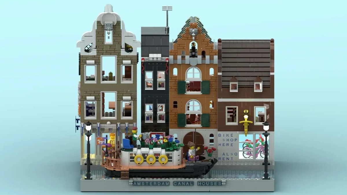 Iconic Amsterdam canal houses impress on LEGO Ideas