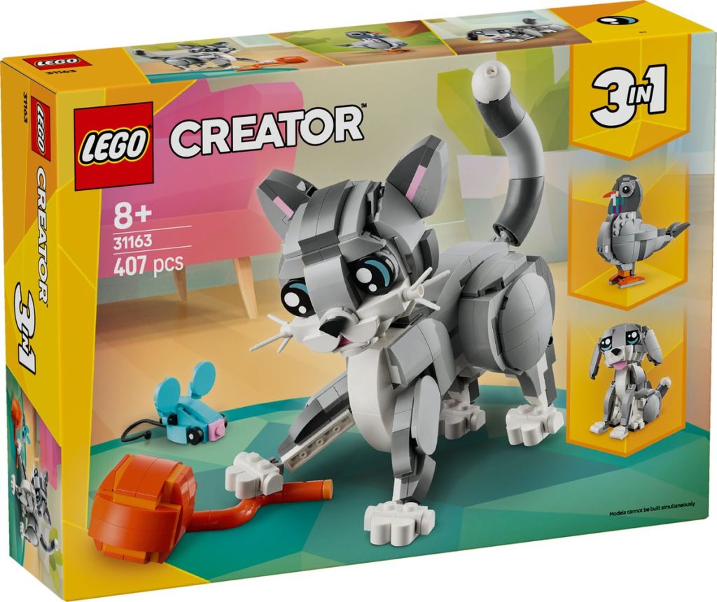 LEGO Creator 3 in 1 31163 Grey Cat 1 1024x861
