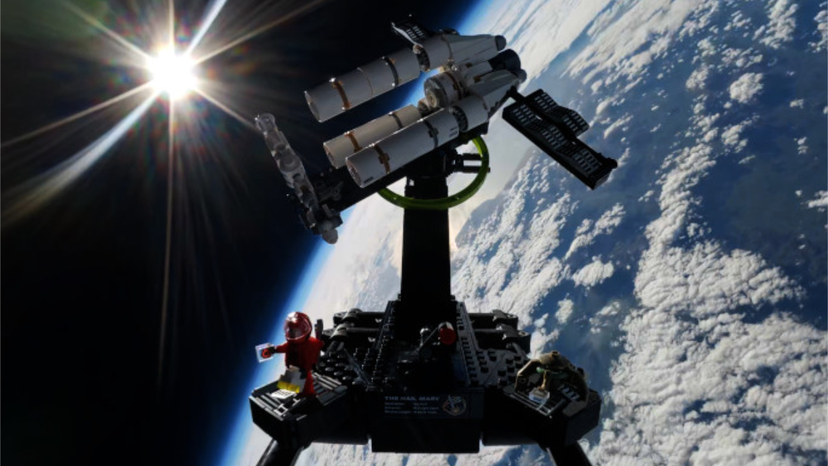 The LEGO Project Hail Mary set has been sent to space