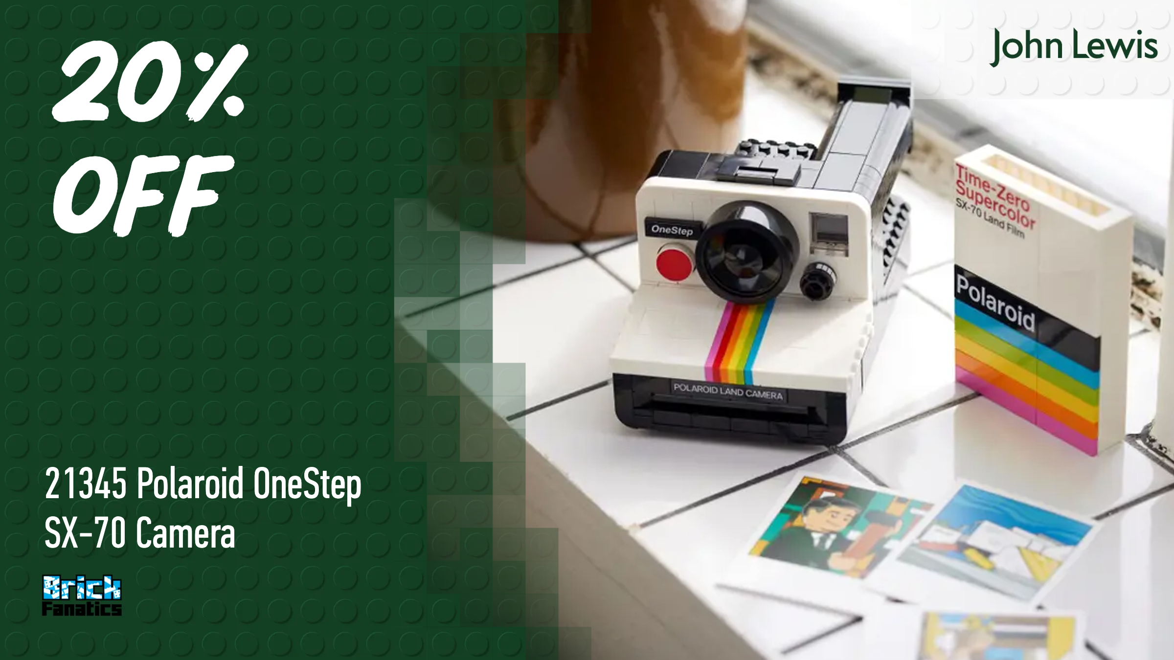 Smile for the camera: LEGO Polaroid Camera discounted at John Lewis