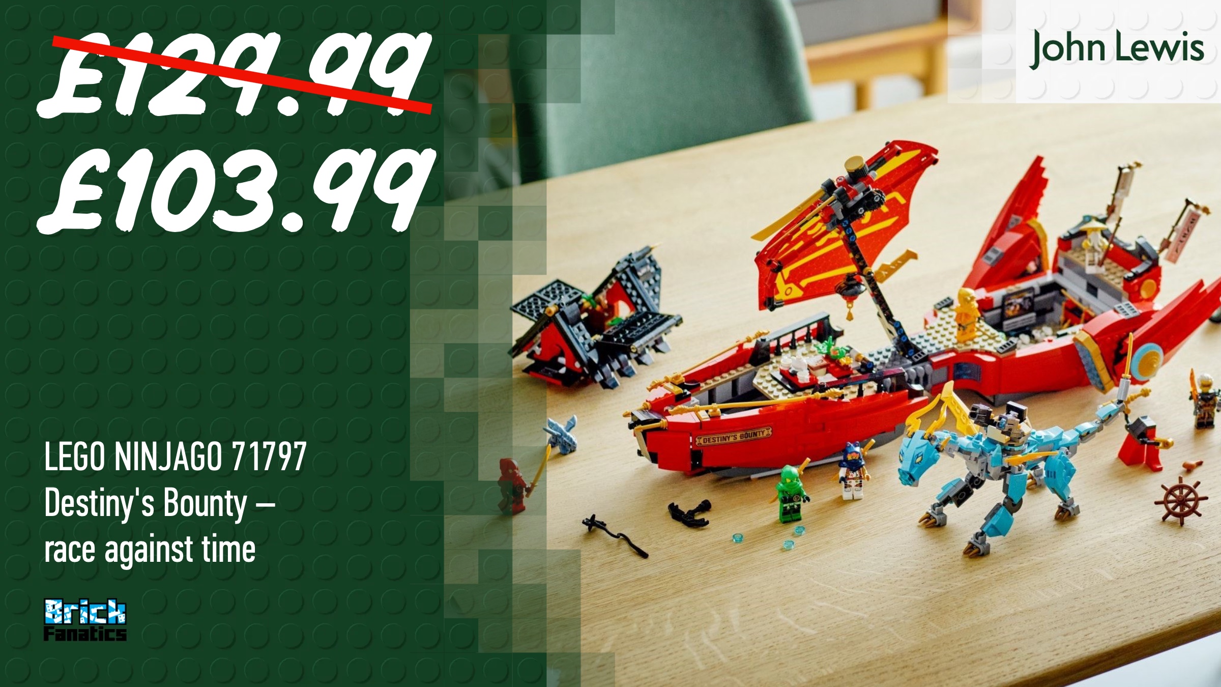 One more day to save big on LEGO NINJAGO Destiny's Bounty